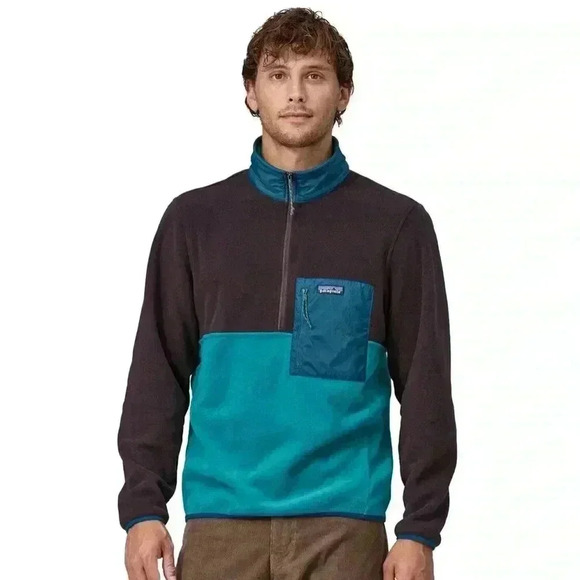 PATAGONIA | Men’s Microdini 1/2-Zip Pullover, Belay Blue - Picture 1 of 5